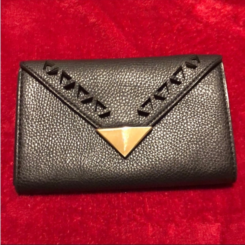 Black Clutch with Gold Hardware Purse wallet